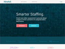 Tablet Screenshot of hireart.com